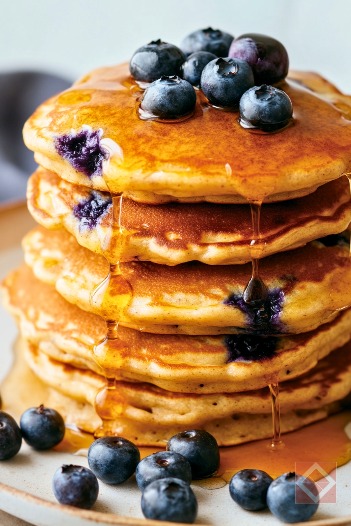 The Only Blueberry Pancake Recipe You’ll Need for Healthy Eating - Blueberry Pancakes pin 2 midia