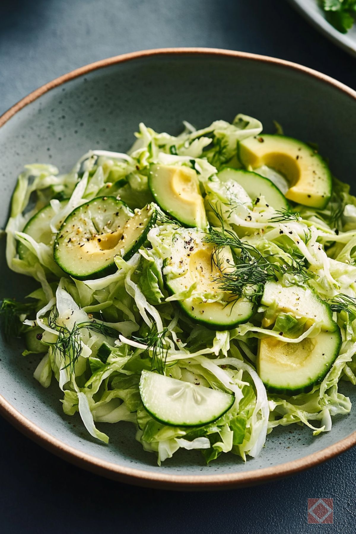 Got 10 Minutes? This Cabbage Avocado Salad Will Save Dinner - Cabbage Avocado Salad pin 2 midia