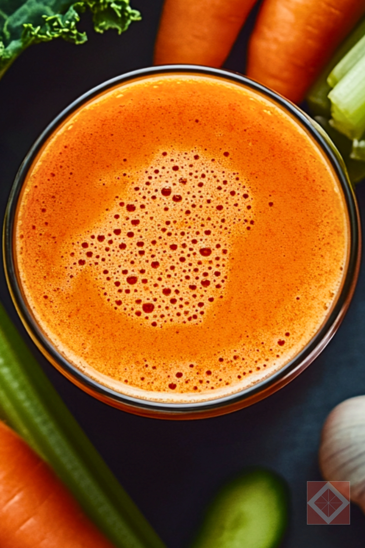 Simple Carrot Celery Cleanse Juicing Recipe to Refresh & Rejuvenate - Carrot Celery Cleanse Juice pin 1 midia