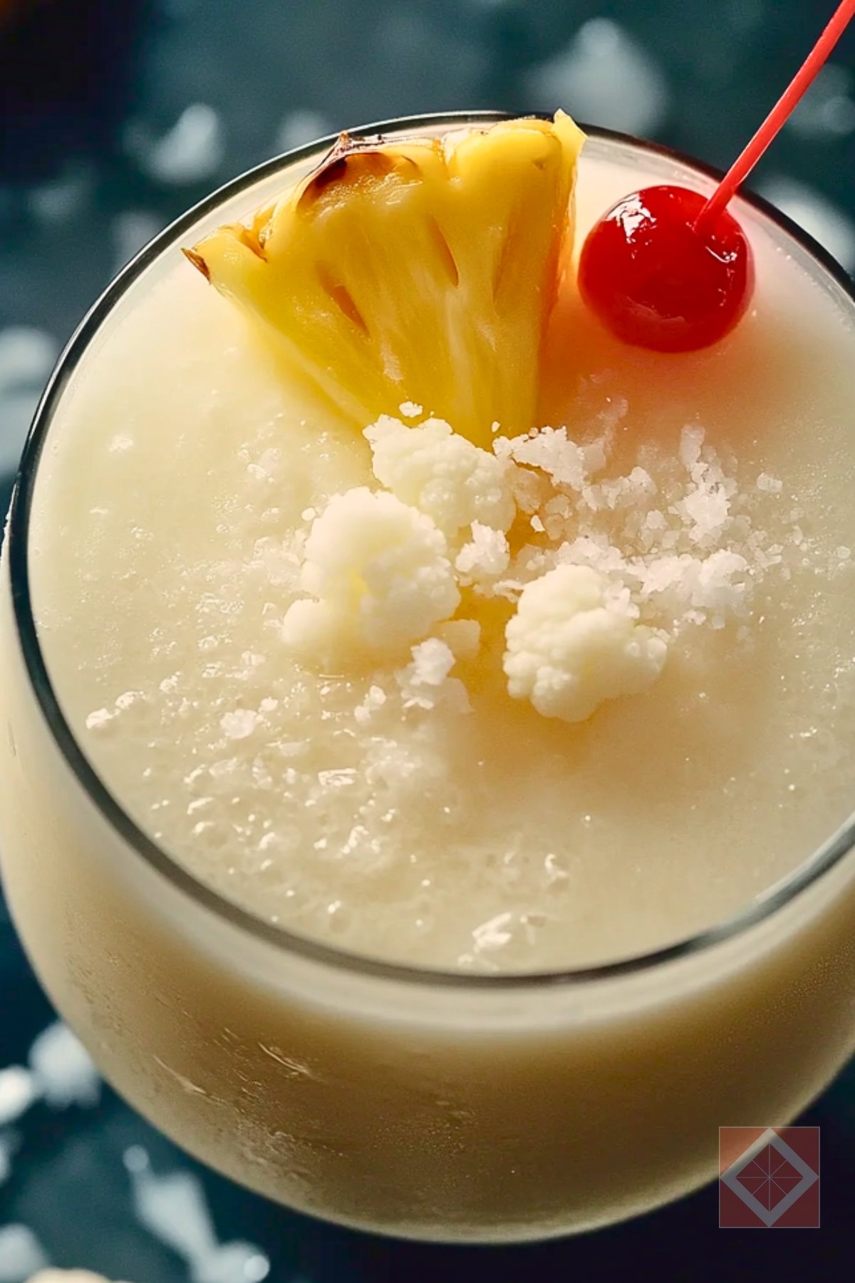 Blend Up This Smooth & Tropical Cauliflower Piña Colada Mocktail - Cauliflower Pina Colada Cocktail pin 2 midia