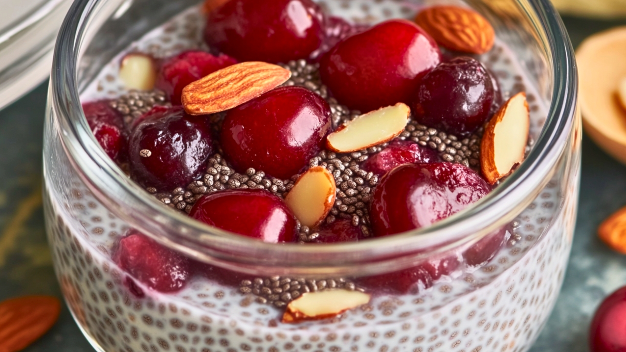 How to Make Cherry Almond Chia Pudding in Minutes - Cherry Almond Chia Pudding midia