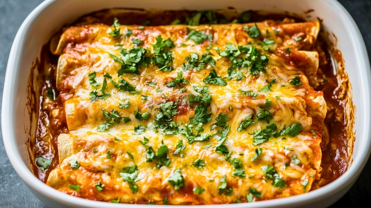 Best Easy Chicken Enchiladas One-Pot Recipe Your Family Will Love - Chicken Enchiladas midia