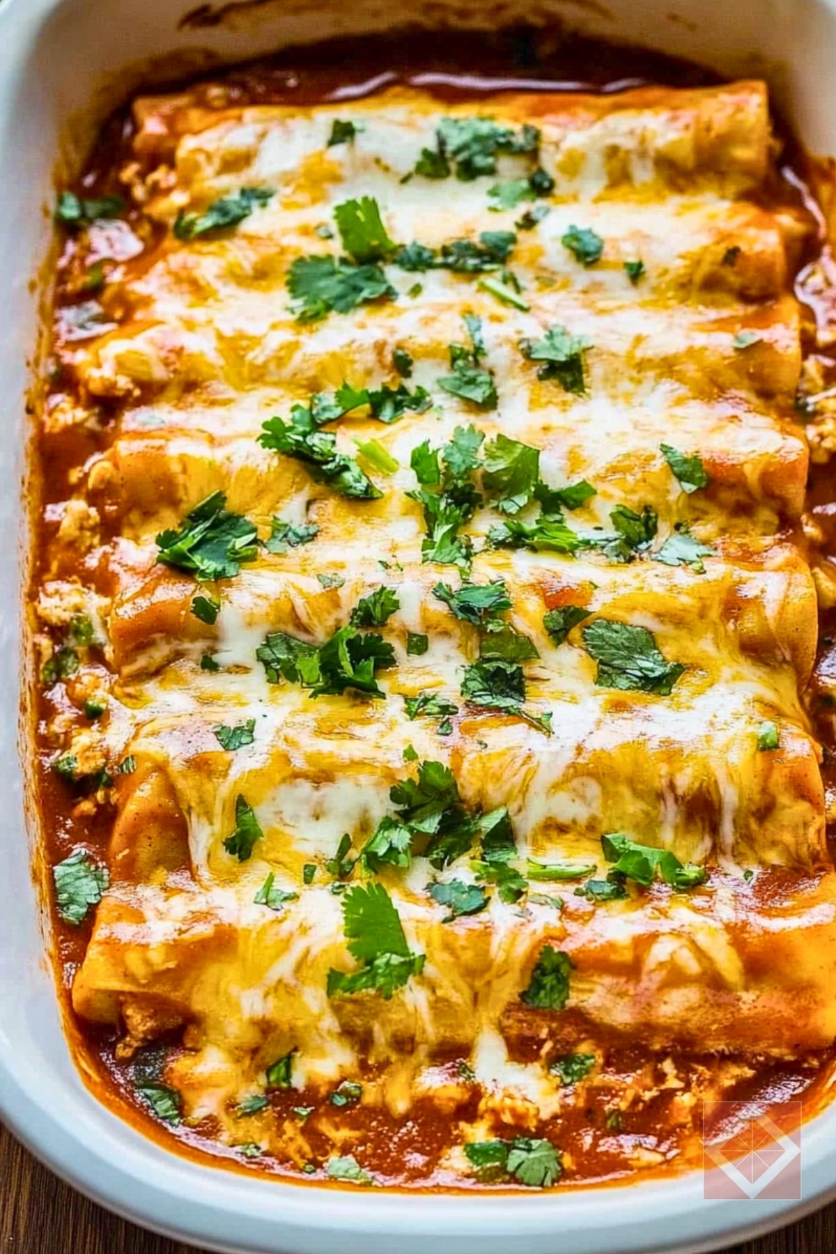Best Easy Chicken Enchiladas One-Pot Recipe Your Family Will Love - Chicken Enchiladas pin 1 midia