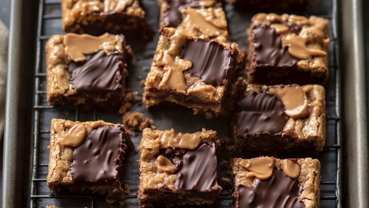 Easy Chocolate Peanut Butter Blondie Brownie Bars: A Sweet Must-Try - Chocolate Peanut Butter Blondie Brownie Bars midia