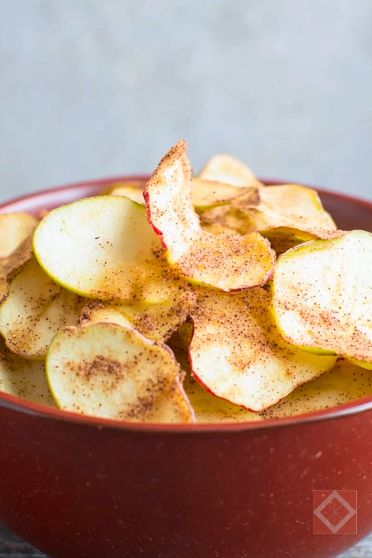13 Anti-Inflammatory Snack & Appetizer Recipes That Heal & Delight - Cinnamon Spiced Apple Chips pin 1 midia 1