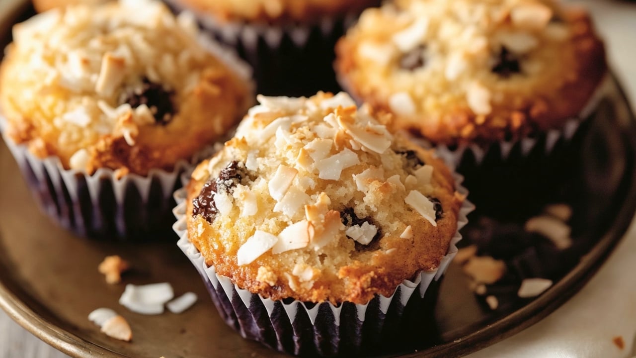 Must-Try Easy Coconut-Banana Muffins Recipe - Coconut Banana Muffins midia