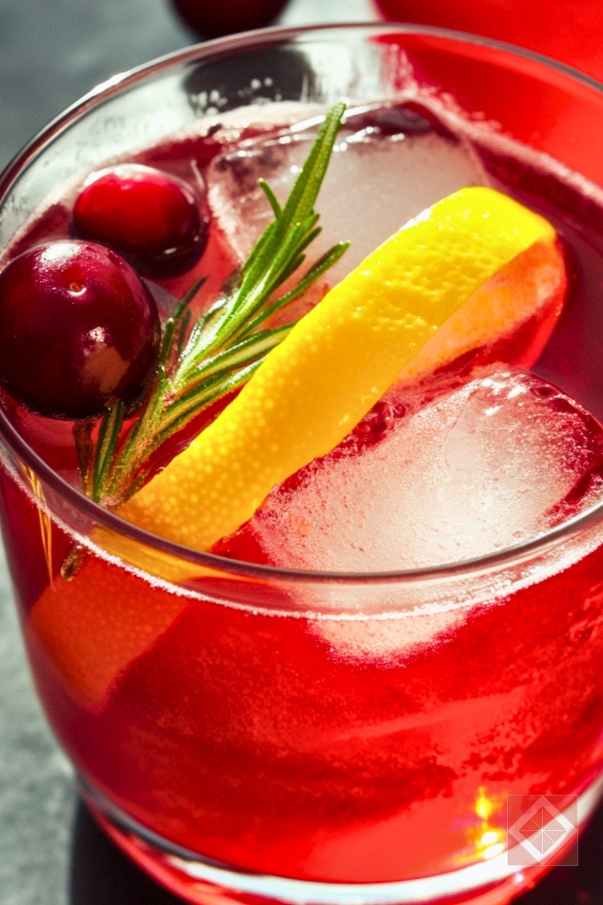 Simple & Refreshing Cranberry Seltzer Mocktail Recipe - Cranberry Seltzer Cocktail pin 2 midia