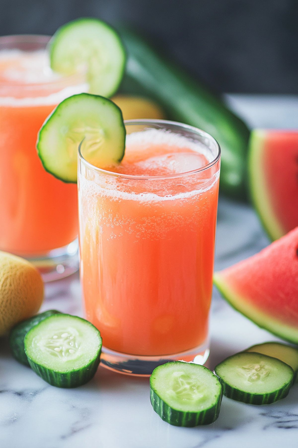 Easy Cucumber Melon Juicing Recipe - Cucumber Melon Juice pin 1 midia
