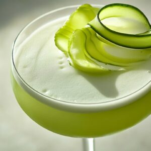 Cool, Crisp & Citrusy: The Ultimate Sake Cocktail - Cucumber Sake Sour Cocktail midia