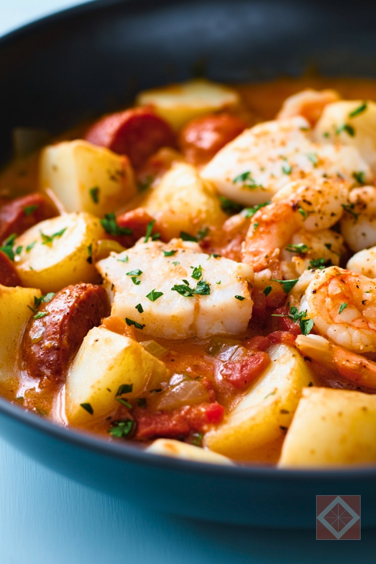 Homemade Fisherman’s Stew Slow Cooker Recipe for Hearty Dinners - Fishermans Stew One Pot pin 1 midia