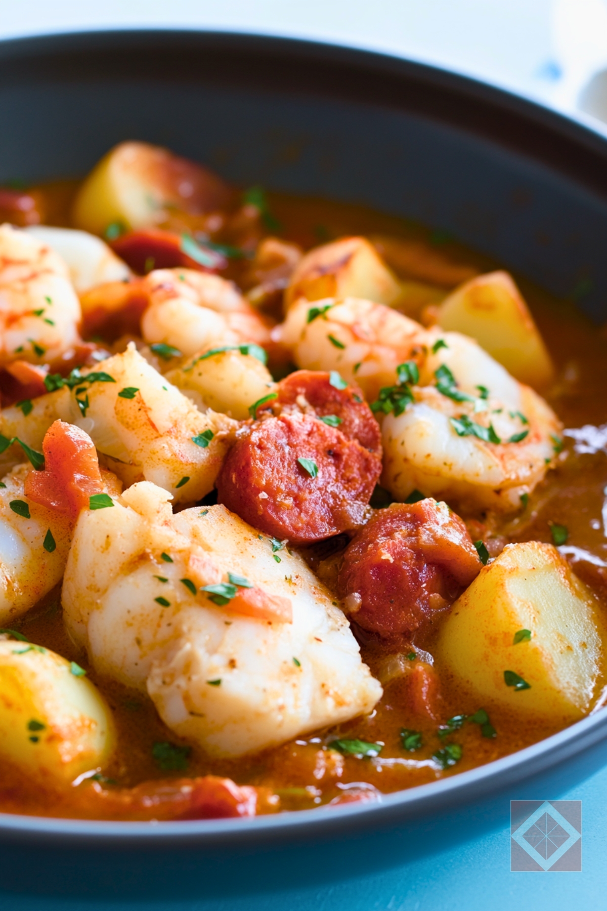 Homemade Fisherman’s Stew Slow Cooker Recipe for Hearty Dinners - Fishermans Stew One Pot pin 2 midia
