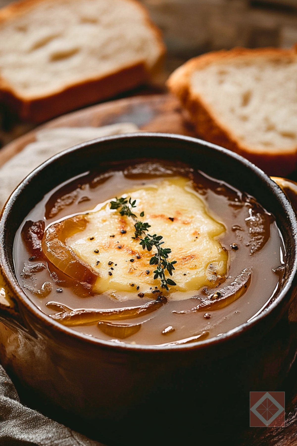Comforting French Onion Soup Classic Made Easy - French Onion Soup pin 3 midia 1