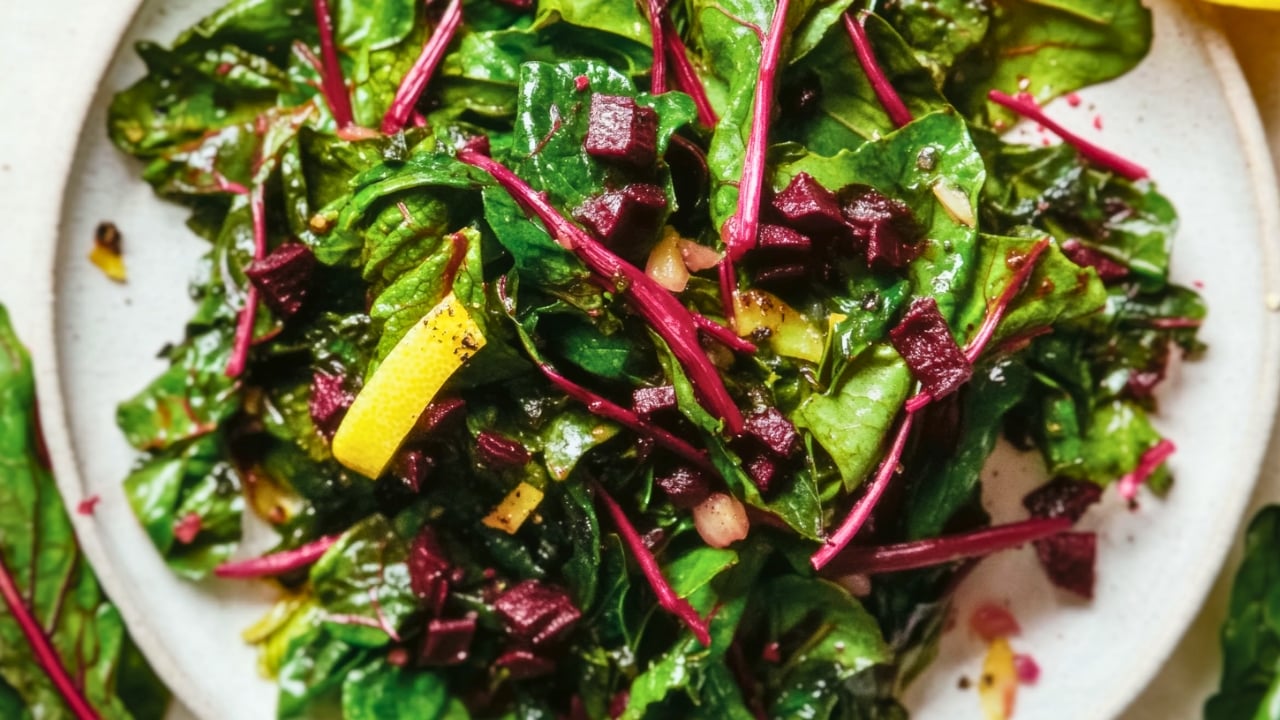 Make the Most of Beet Greens with This Easy Sauté - Garlic Sauteed Beet Greens midia