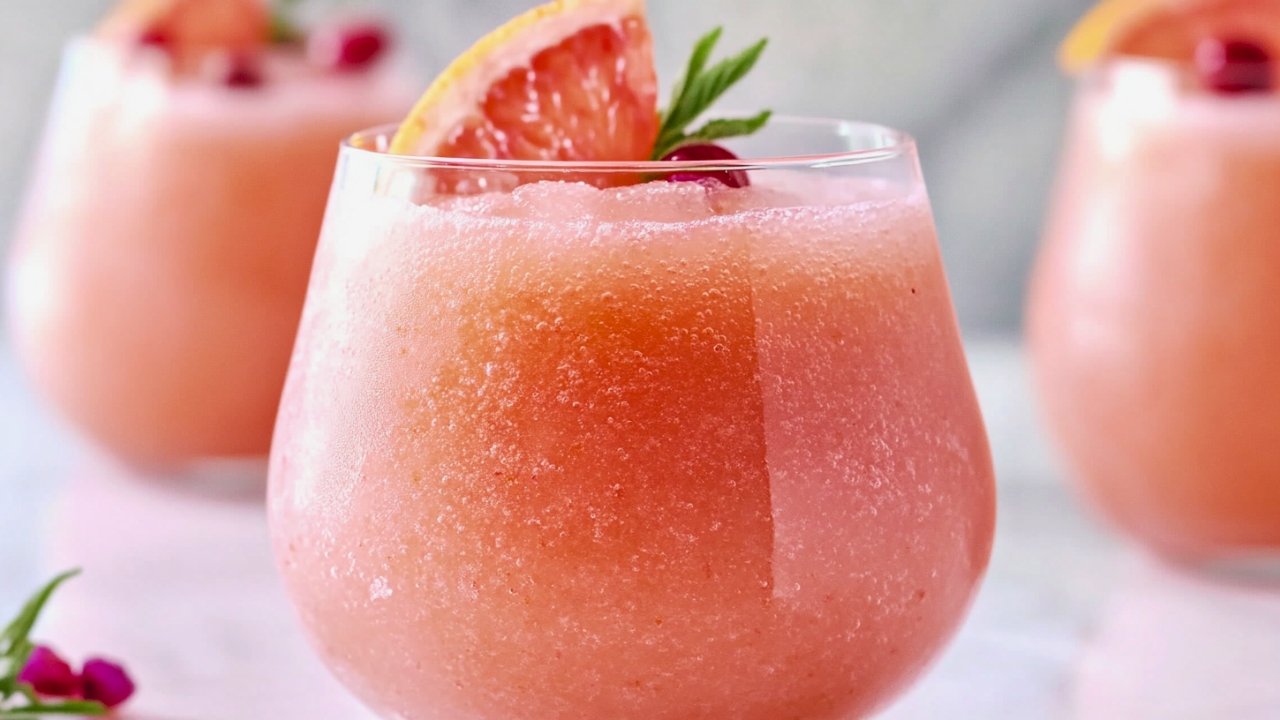 A Cool & Refreshing Grapefruit Frosé Cocktail - Grapefruit Frose Cocktail midia