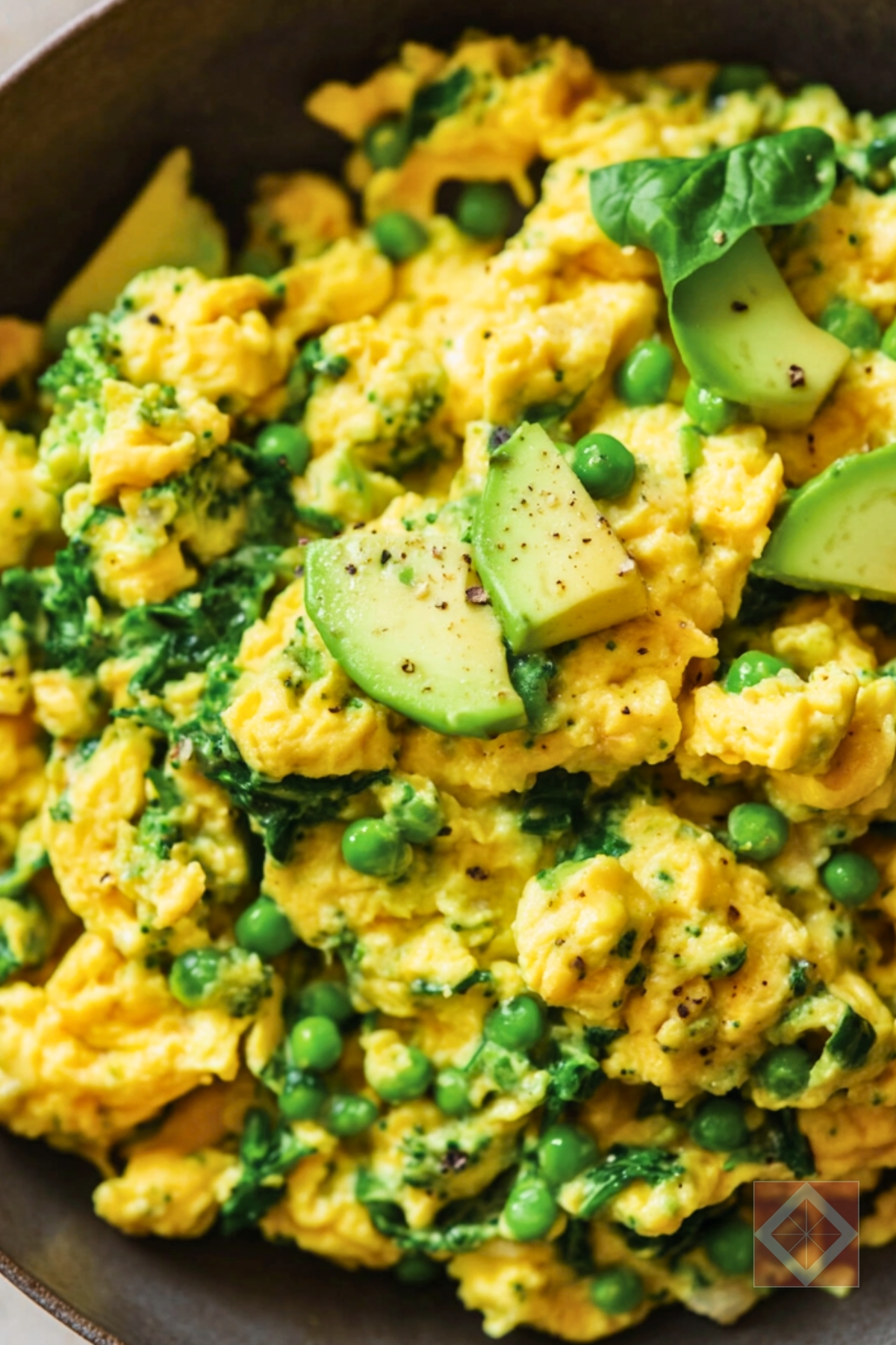 Flavorful & Healthy Green Goddess Scrambled Eggs for Busy Mornings - Green Goddess Scrambled Eggs pin 2 midia