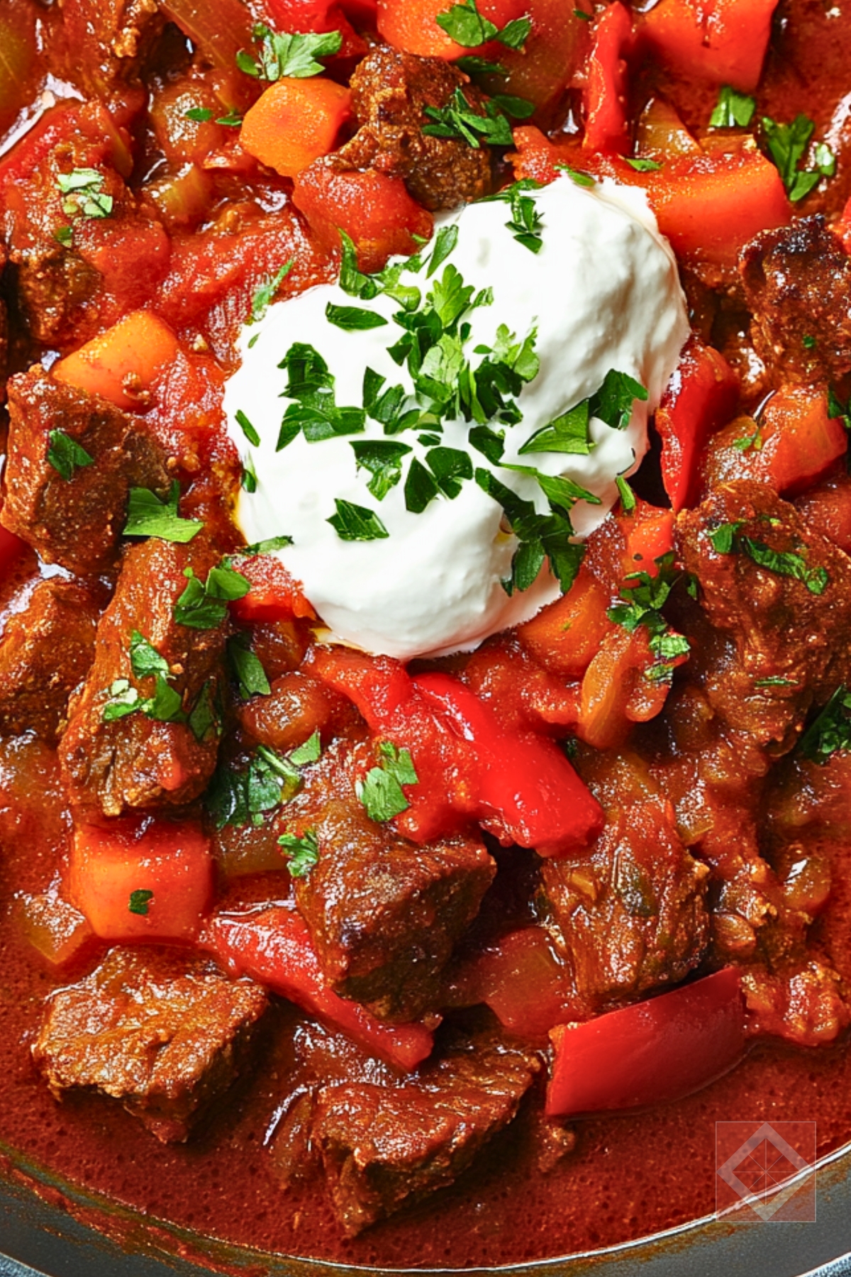 Homemade Beef Goulash One-Pot Recipe for Hearty Meals - Homemade Beef Goulash pin 2 midia