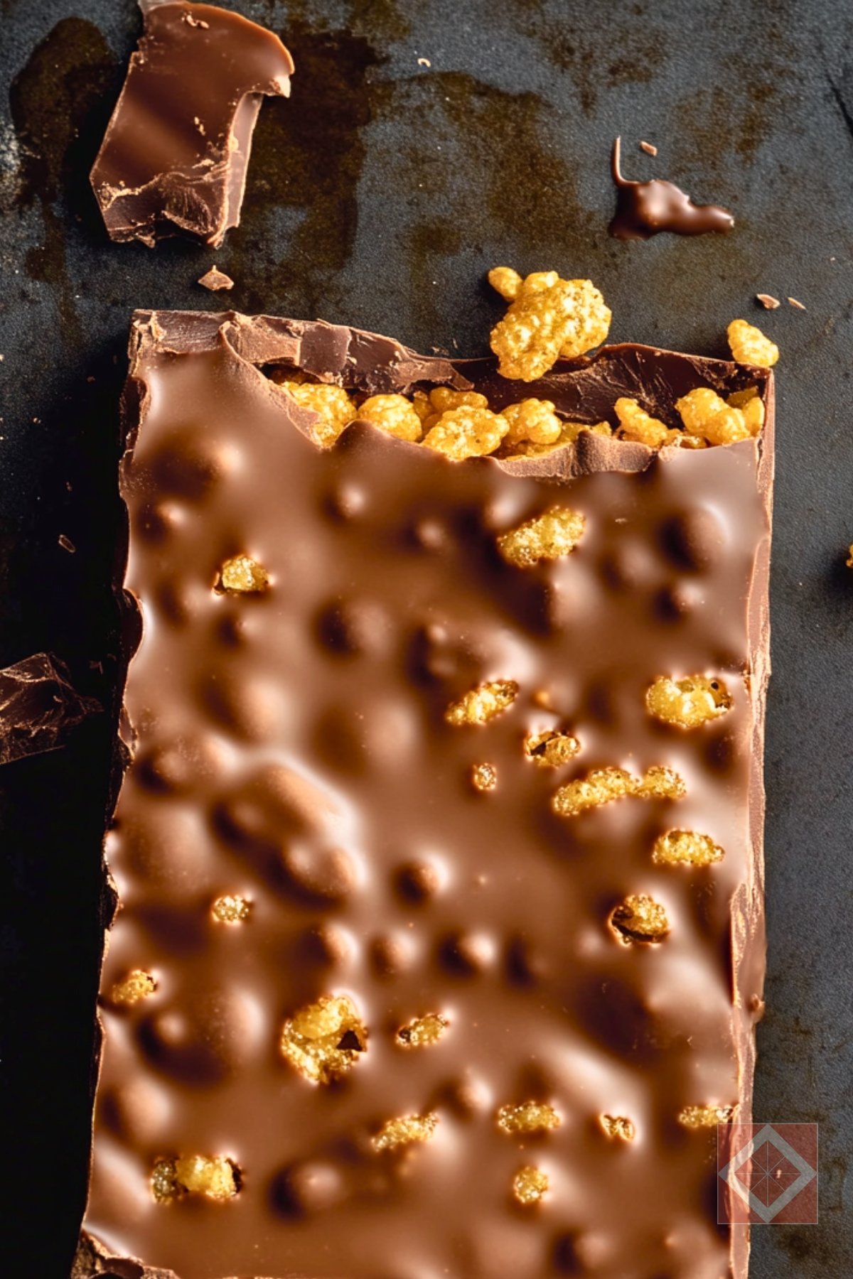 Homemade Crunch Bars: A Crispy Chocolate Treat - Homemade Crunch Bars pin 1 midia