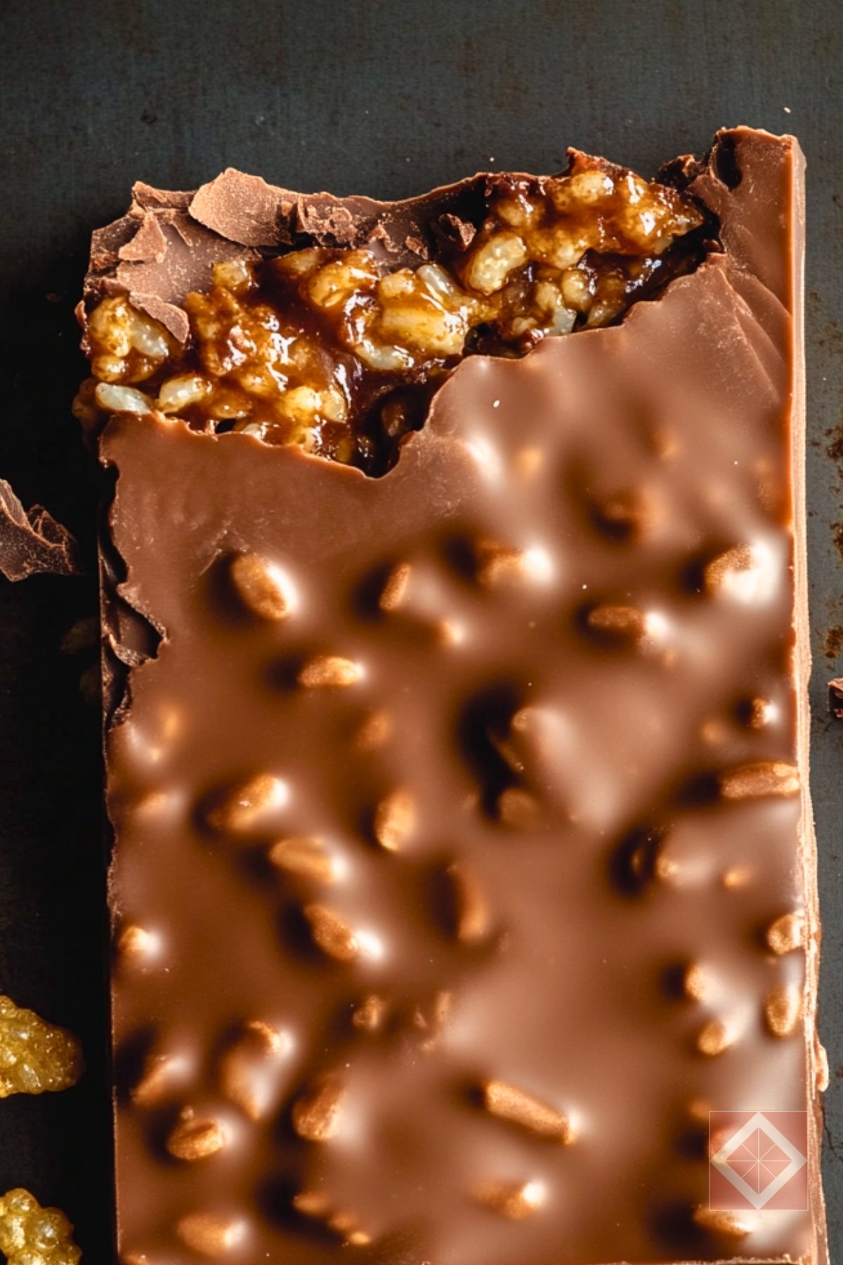 Homemade Crunch Bars: A Crispy Chocolate Treat - Homemade Crunch Bars pin 2 midia