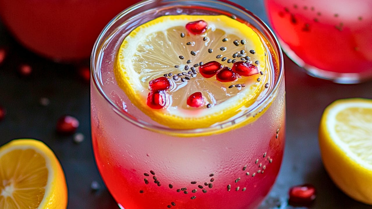 Light & Bubbly Lemon Pomegranate Spritzer - Lemon Pomegranate Spritzer midia