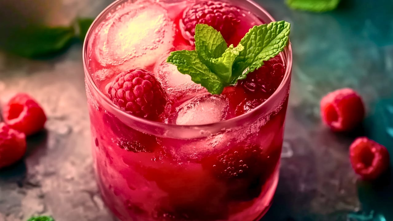Lemon Raspberry Mocktail Recipe for Parties - Lemon Raspberry Cocktail midia