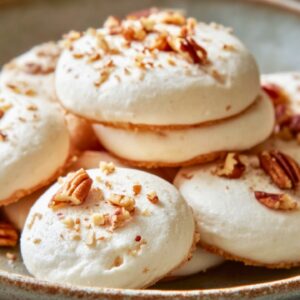 Light & Airy Maple Meringue Cookies with Pecans - Maple Meringue and Pecan Cookies midia