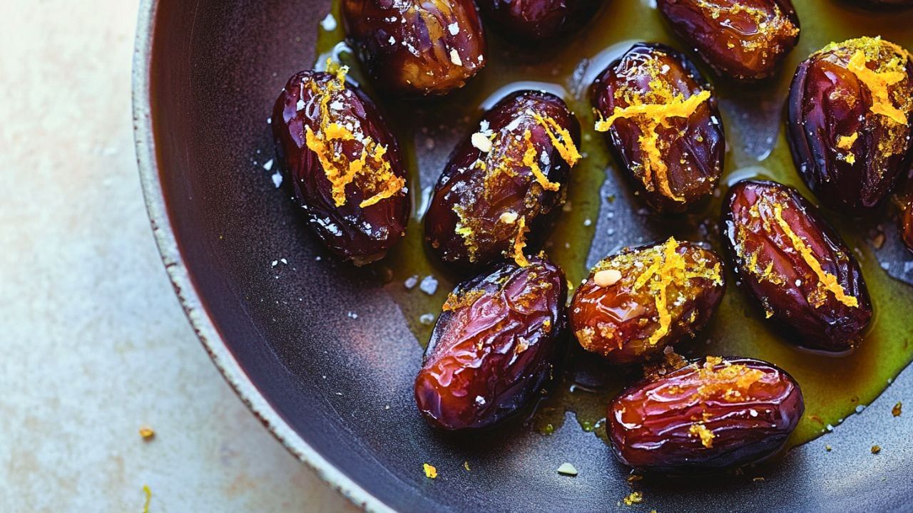 How to Make Sweet & Salty Almond-Stuffed Dates - Marcona Almond Stuffed Dates with Orange midia