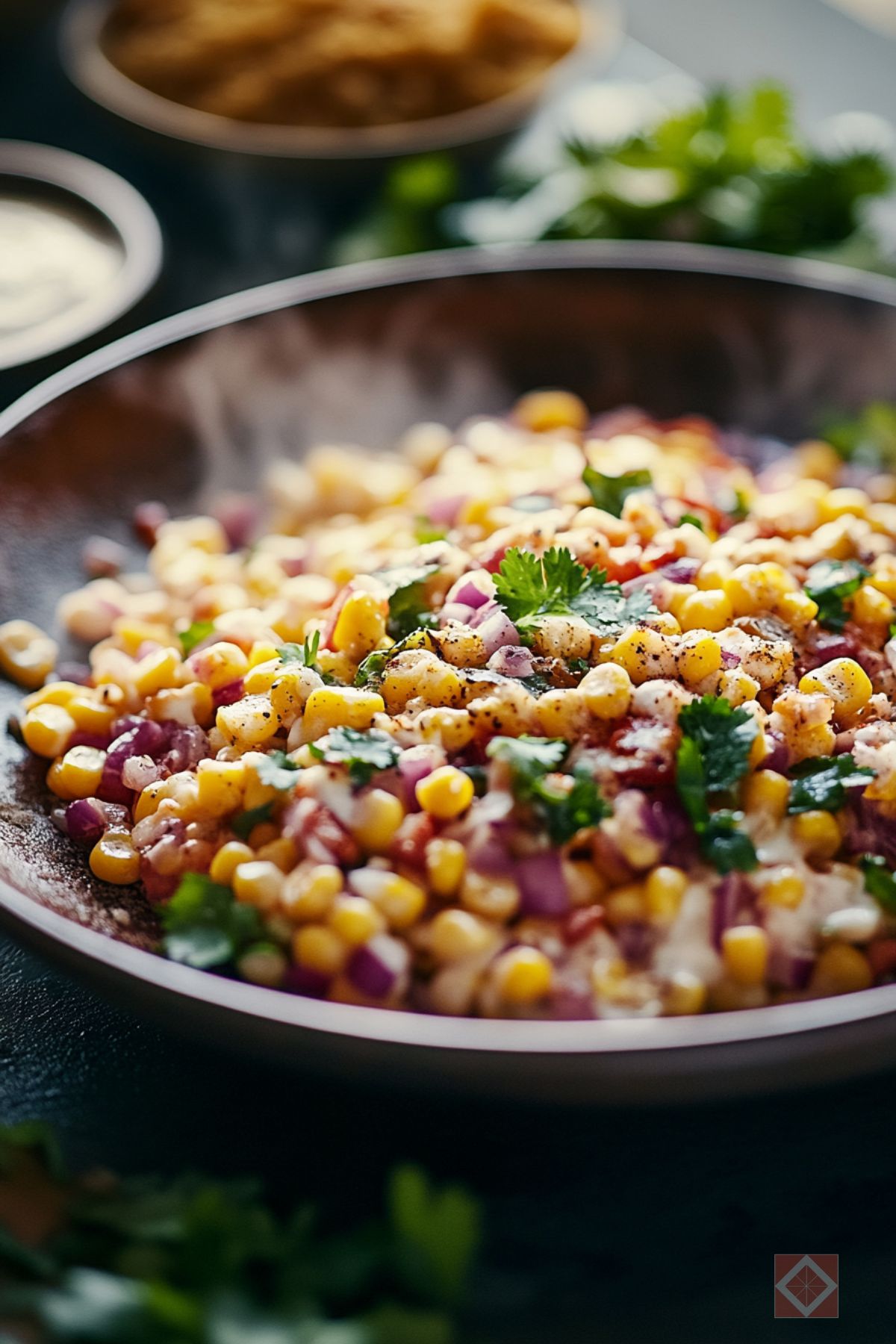 Bold & Smoky Mexican Street Corn Salad Recipe - Mexican Street Corn Salad pin 1 midia