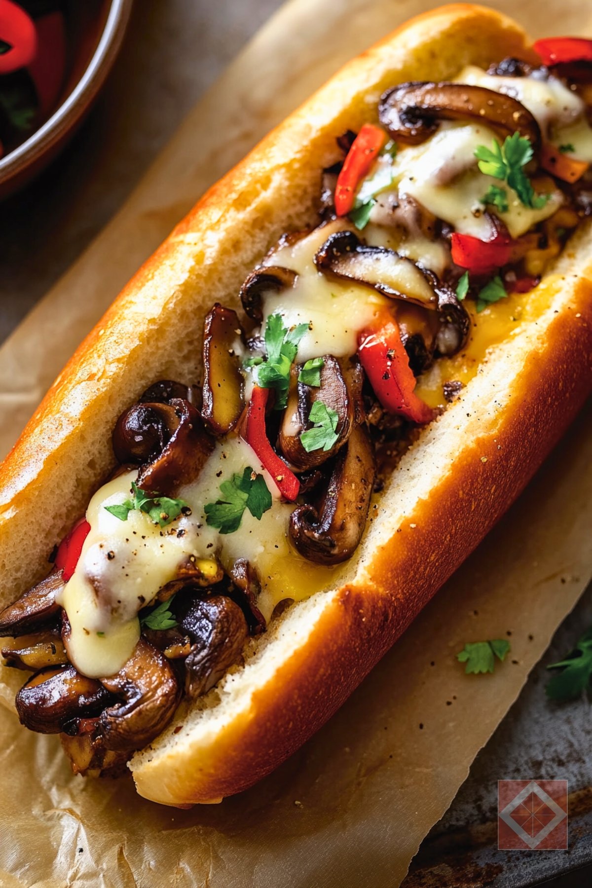 116 Easy Recipes for Effortless Cooking, from Brunch to Dinner to Dessert - Mushroom Cheesesteak pin 1 midia