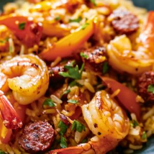 Satisfying One-Pot Rice Pilaf with Shrimp & Chorizo - One Pot Rice Pilaf midia