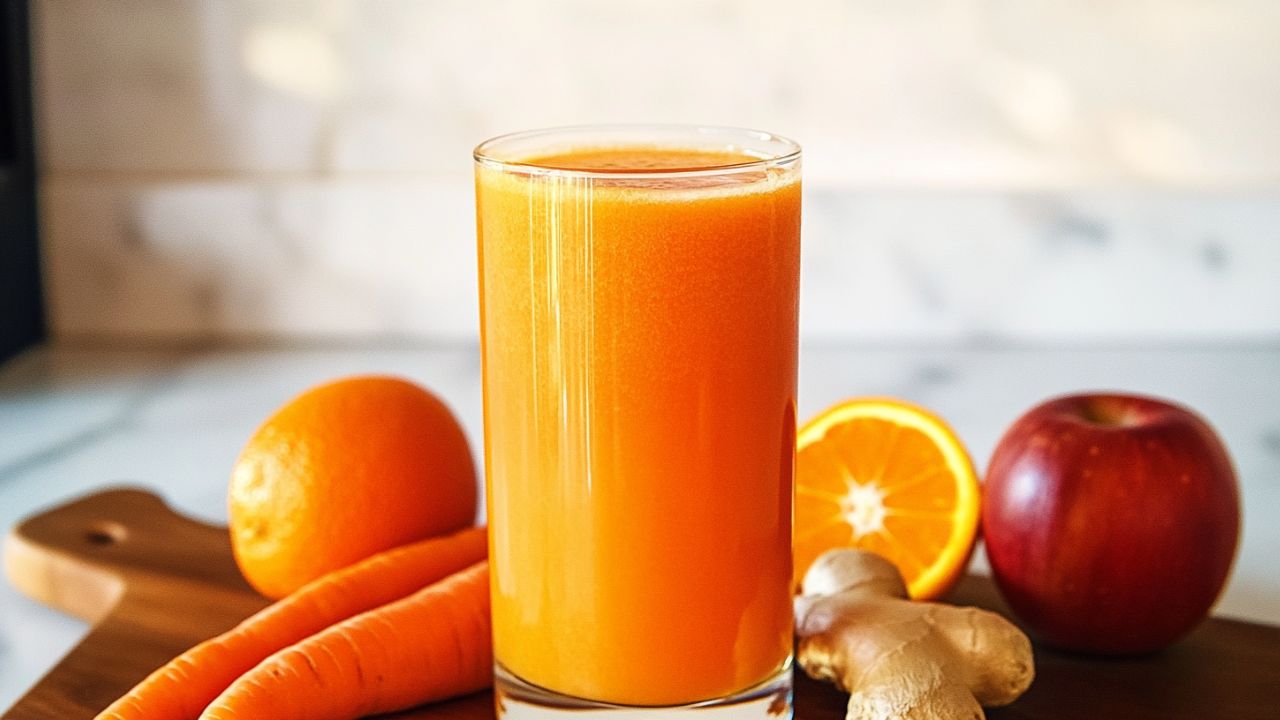 Easy Juicing Recipe for Immune-Boosting Orange Carrot-Ginger Juice - Orange Carrot Ginger Juice midia