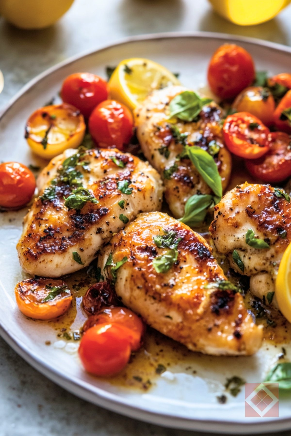 Easy Pan-Seared Lemon Chicken with a Mediterranean Twist - Pan Seared Lemon Chicken pin 3 midia
