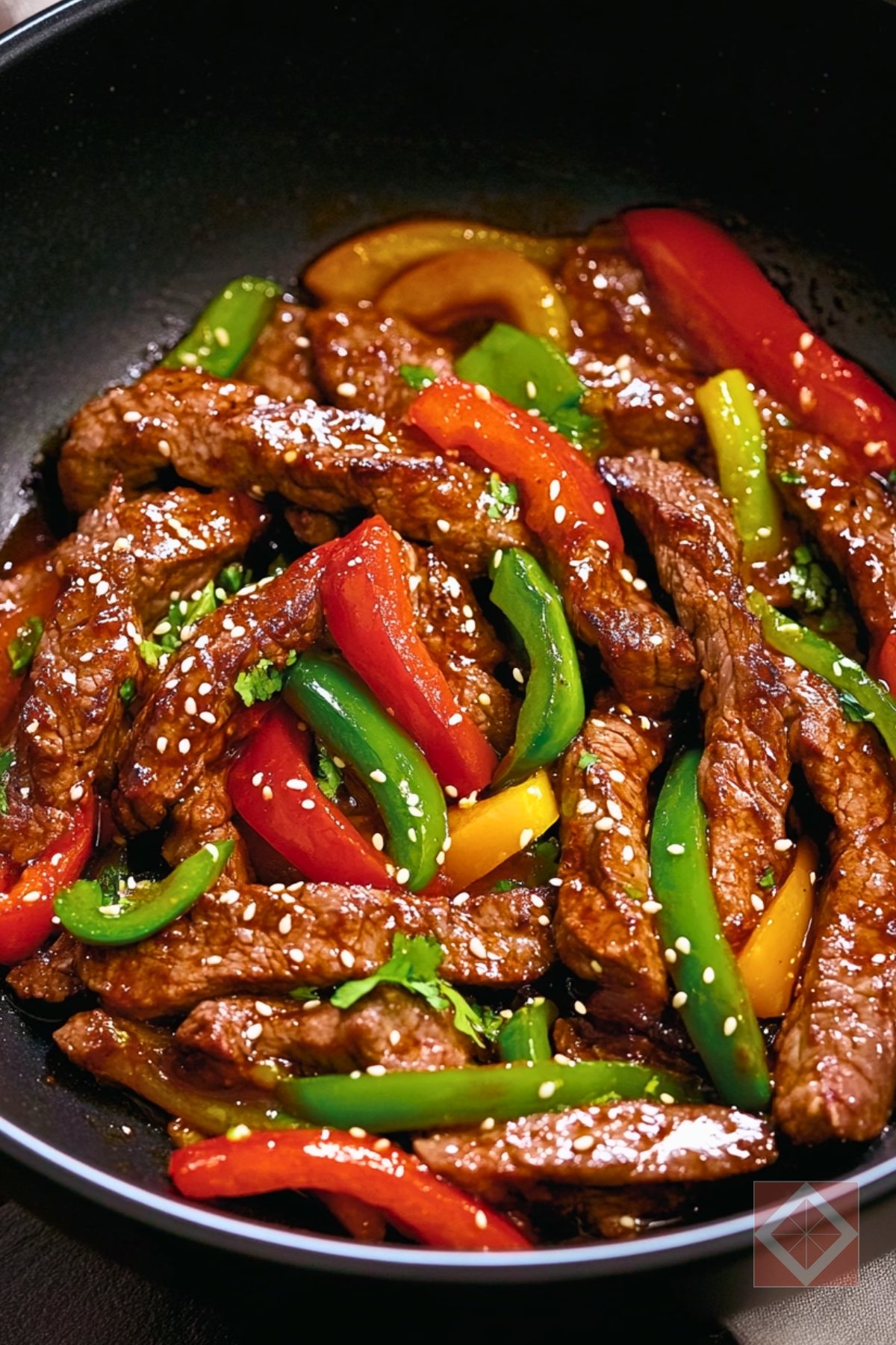 Juicy Pepper Steak Stir-Fry with Crisp Vegetables - Pepper Steak Stir Fry pin 2 midia
