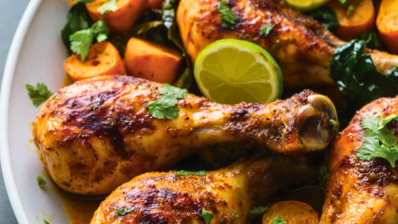 Easy Peruvian Roast Chicken Leg Quarters One-Pot Recipe Meal - Peruvian Roast Chicken Leg Quarters midia