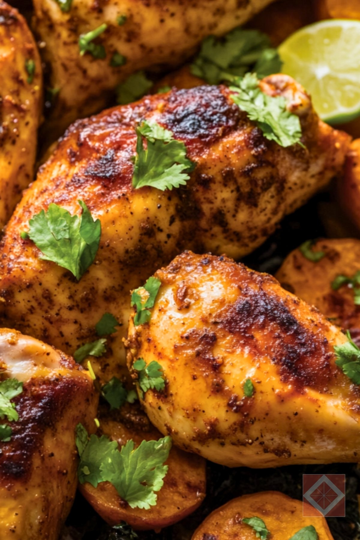 Easy Peruvian Roast Chicken Leg Quarters One-Pot Recipe Meal - Peruvian Roast Chicken Leg Quarters pin 2 midia