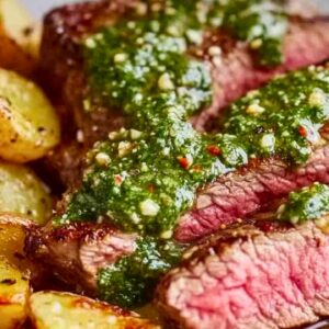 Best Seared Steaks with Crispy Potatoes & Herb Sauce One-Pot Recipe - Seared Steaks with Crispy Potatoes and Herb Sauce midia 1
