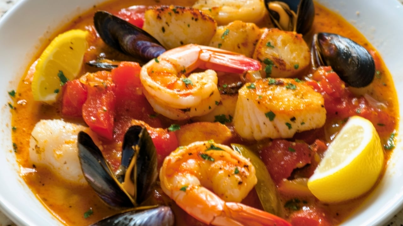 Homemade Spanish Shellfish Stew One-Pot Recipe Everyone Will Love - Spanish Shellfish Stew midia