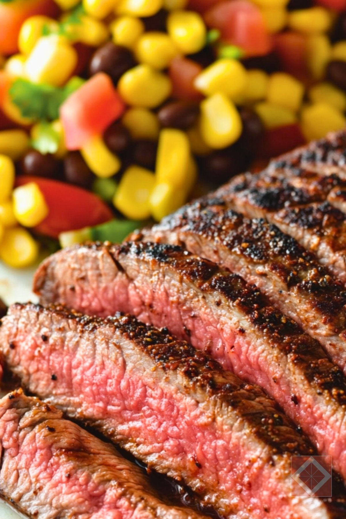 Best Spice-Rubbed Flank Steak with Corn & Beans One-Pot Recipe - Spice Rubbed Flank Steak with Corn and Beans pin 2 midia