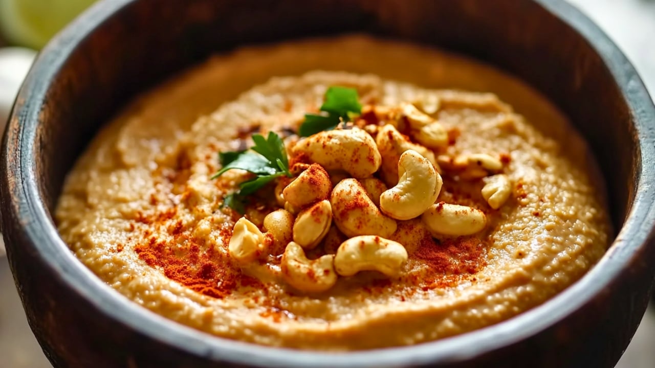 Creamy & Spicy Coconut Cashew Dip You’ll Want on Everything - Spicy Coconut Cashew Dip midia