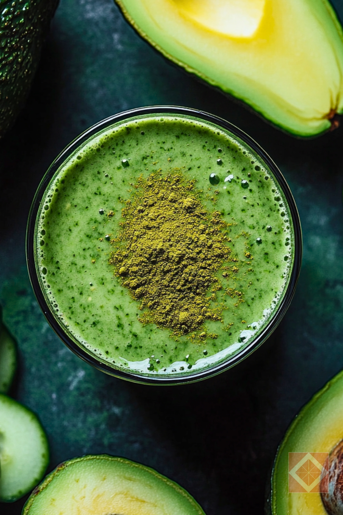 Homemade Spirulina Avocado Juicing Recipe to Fuel Your Day - Spirulina Avocado Juice pin 2 midia