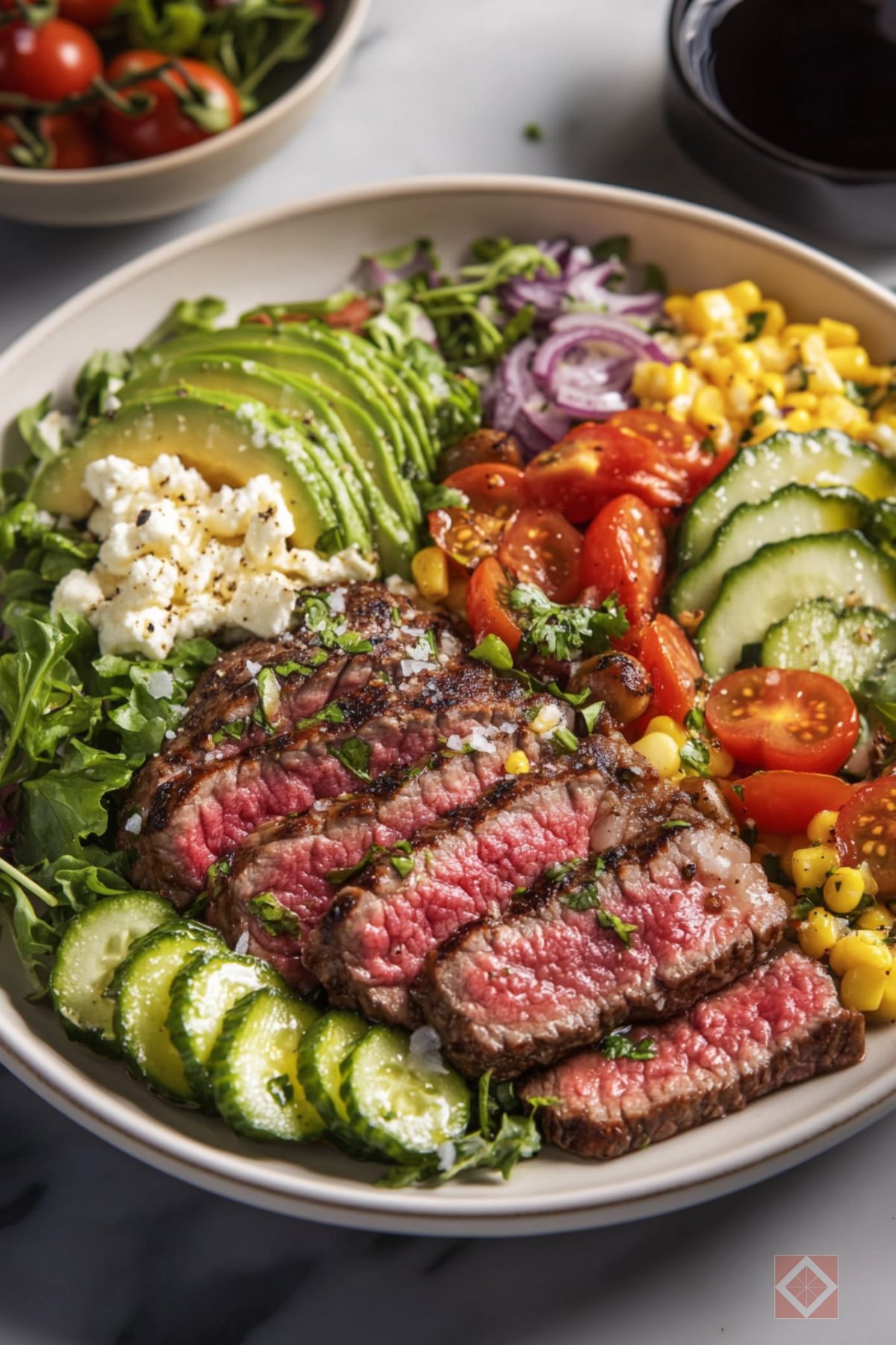 This Steak Cobb Salad Is So Good, You’ll Plan to Have Leftovers - Steak Cobb Salad pin 1 midia
