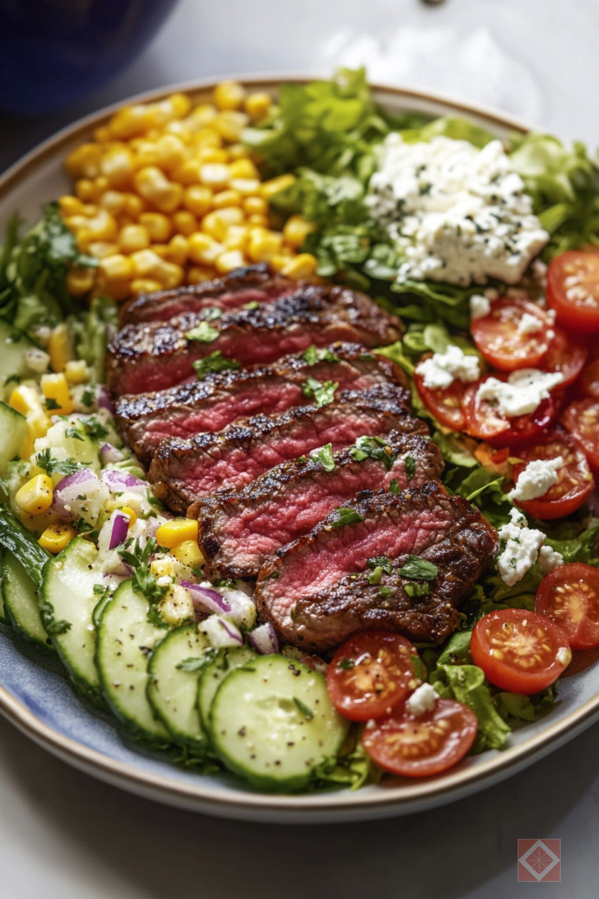 This Steak Cobb Salad Is So Good, You’ll Plan to Have Leftovers - Steak Cobb Salad pin 2 midia