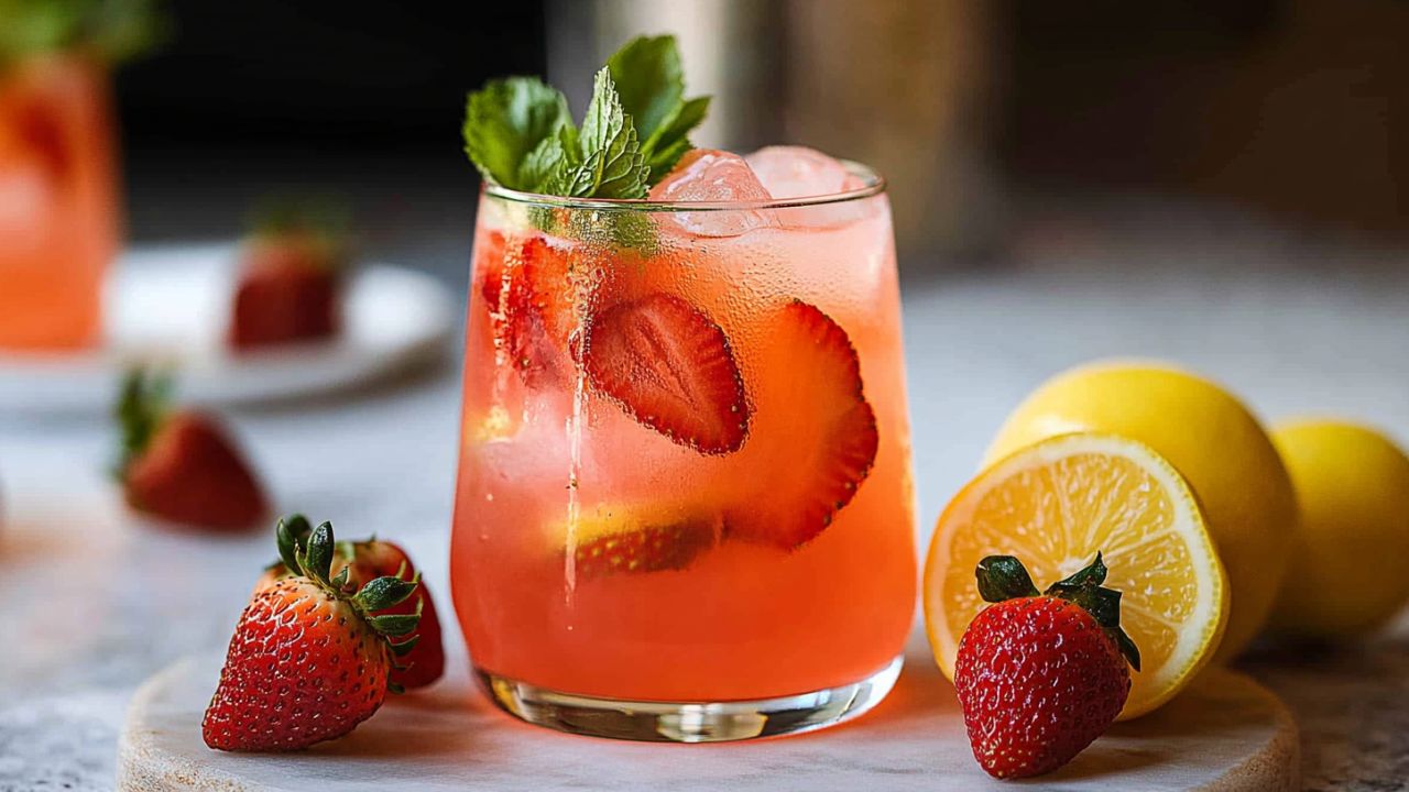 Simple Strawberry Lemonade Juicing Recipe - Strawberry Lemonade Juice midia