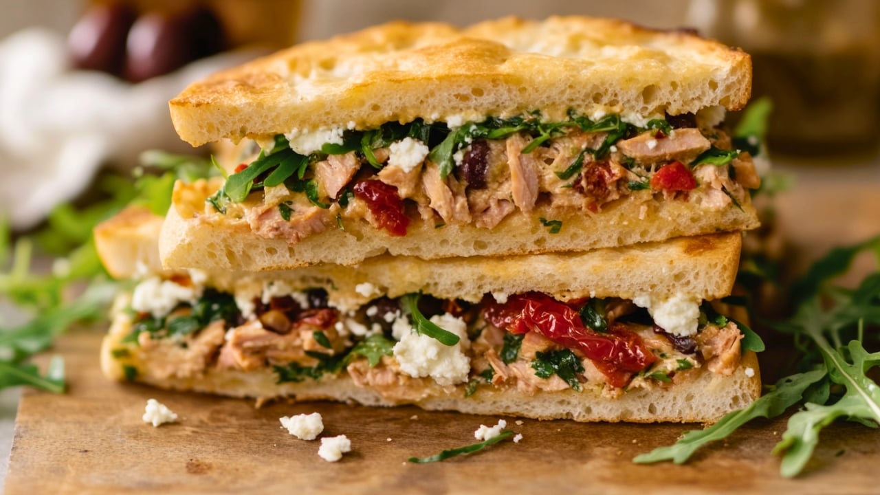The Best Tuna Sandwich with a Mediterranean Twist - Tuna Sandwich midia