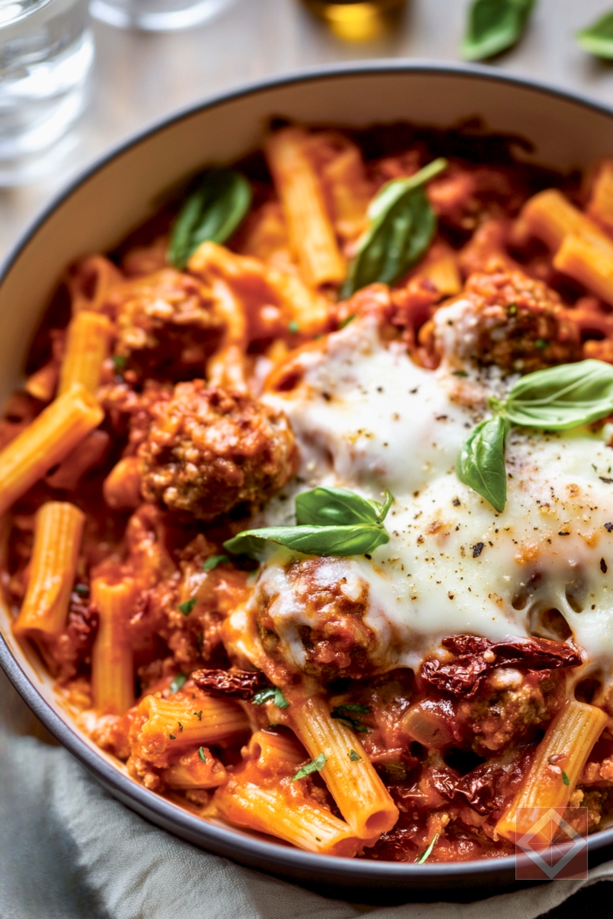 Family-Friendly Turkey Meatball Bake with Mediterranean Touch - Turkey Meatball pin 2 midia