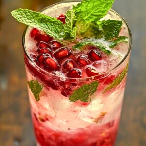A Fruity Pomegranate Mojito Cocktail Alternative - Virgin Pomegranate Mojito midia
