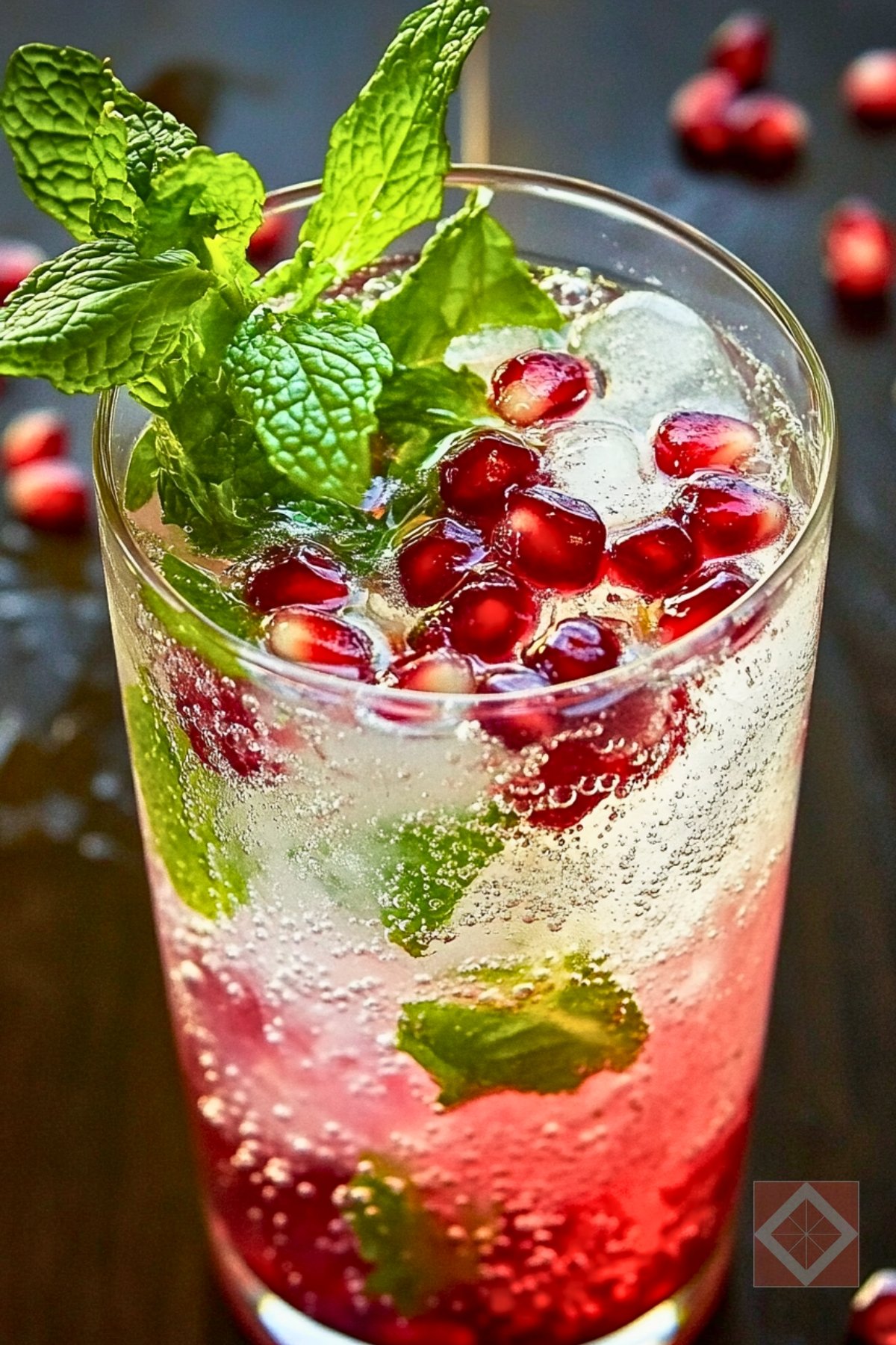 21 Refreshing Mocktail Recipes to Transform Your Gatherings - Virgin Pomegranate Mojito pin 1 midia