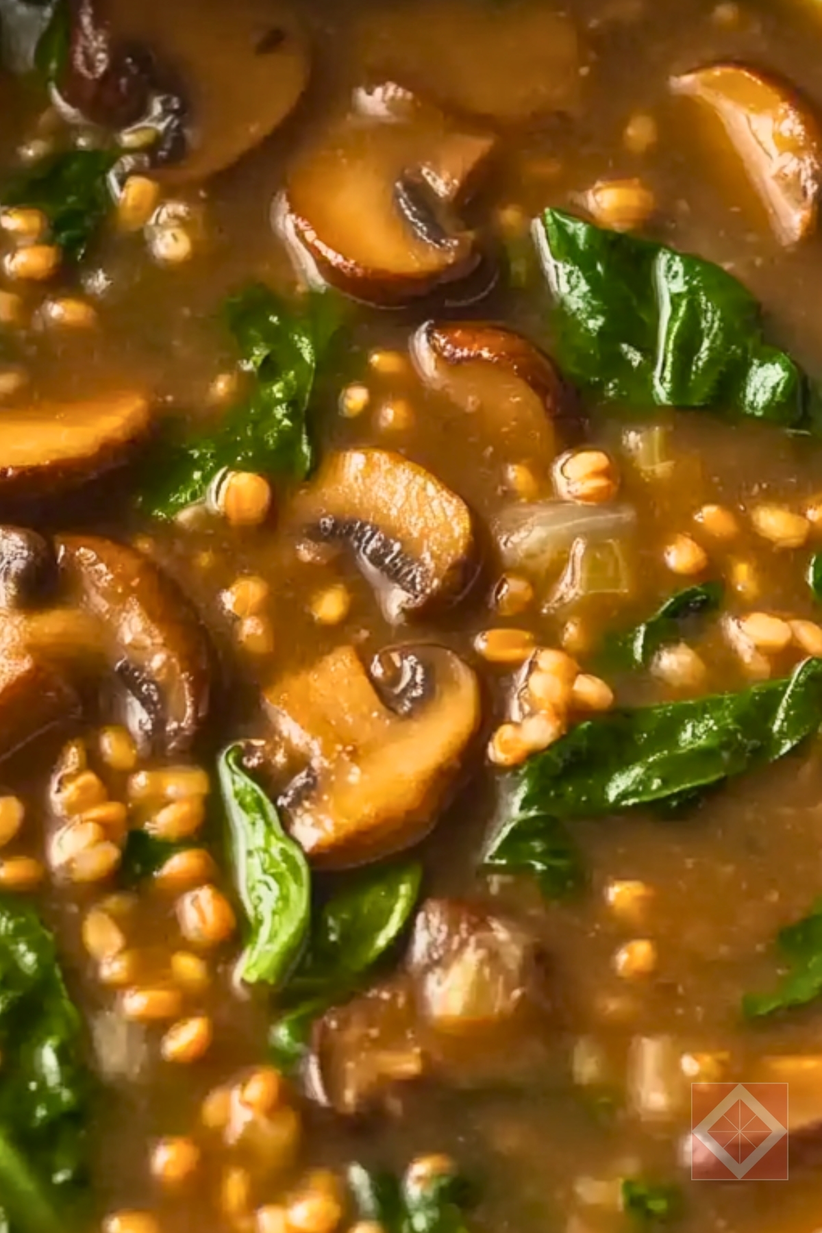 Easy Wheat Berry & Wild Mushroom Stew One-Pot Recipe for Vegans - Wheat Berry and Wild Mushroom Stew One Pot pin 2 midia