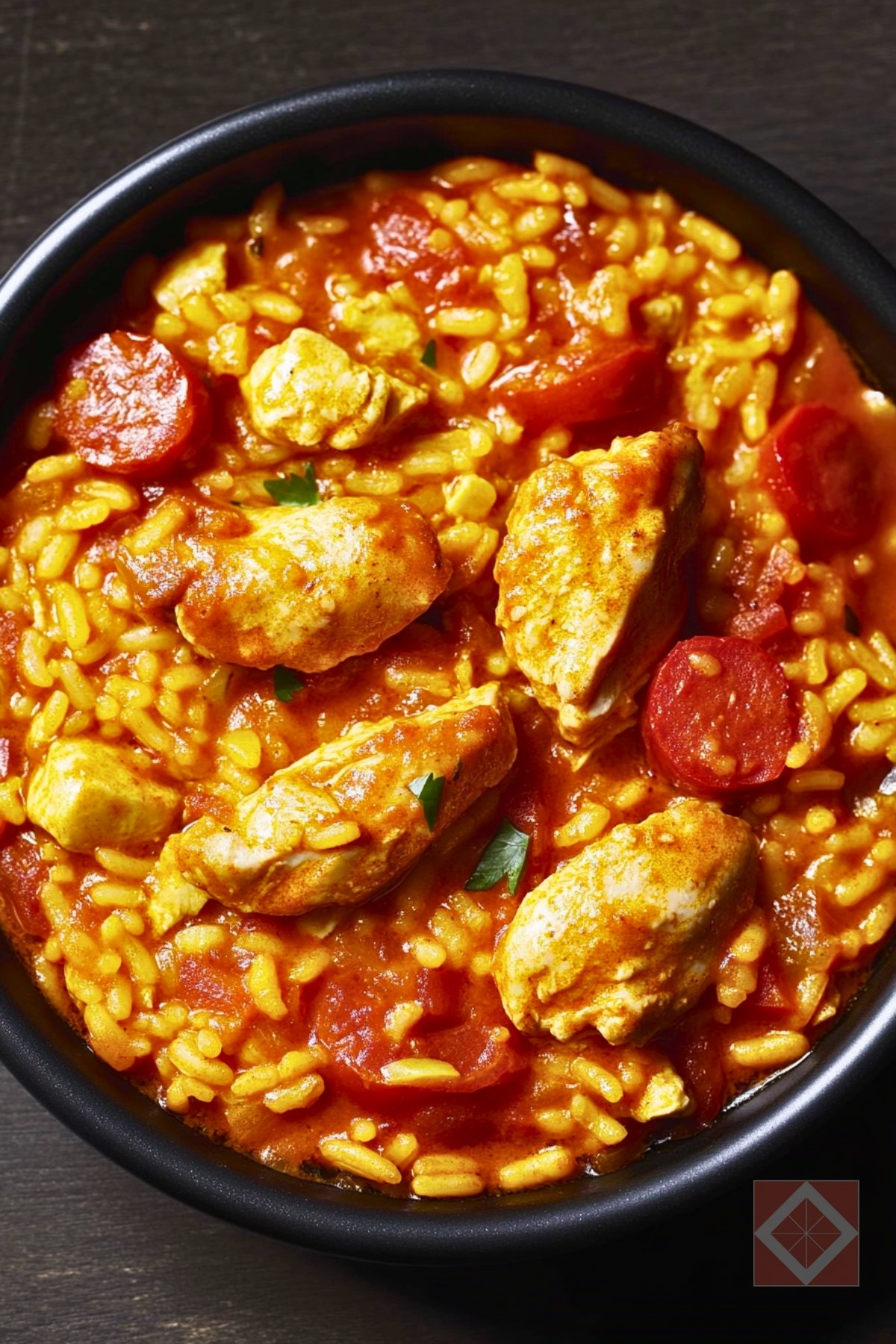 Saffron-Infused Arroz Con Pollo in One Pot - Arroz Con Pollo pin 1 midia