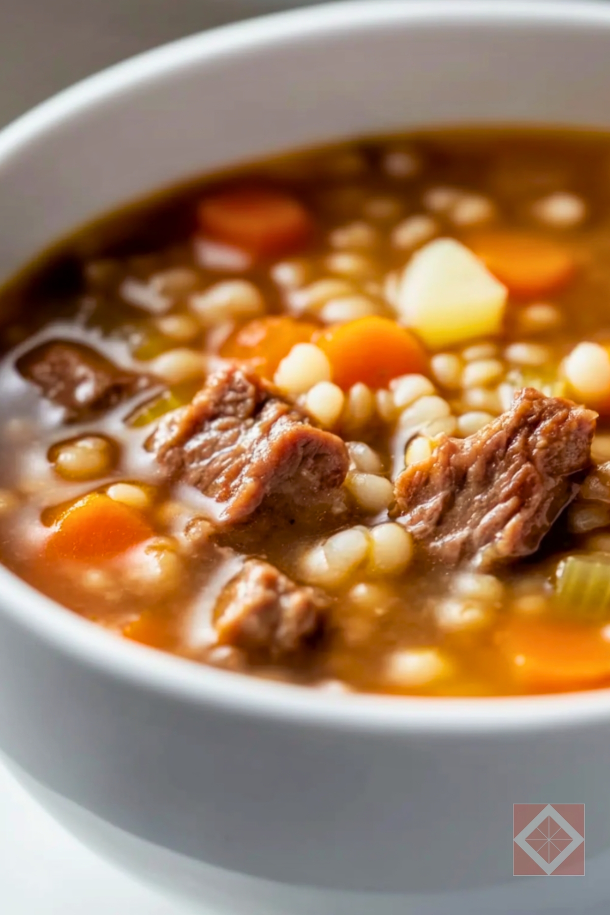 Classic Beef & Barley Soup for Instant Pot Lovers - Beef and Barley Soup pin 2 midia