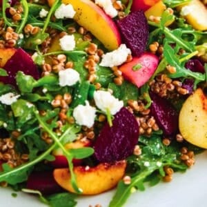 Best Beet & Wheat Berry Salad with Arugula & Apples - Beet Wheat Berry Salad with Arugula Apples midia